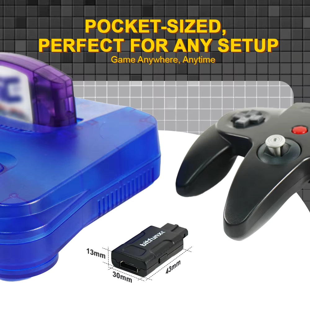 Bitfunx Mini HDMI Adapter for N64 / SNES / GameCube 